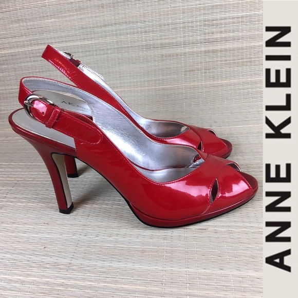 ANNE KLEIN Scarlet Peep Toes Heels Sandals - Picture 2 of 8